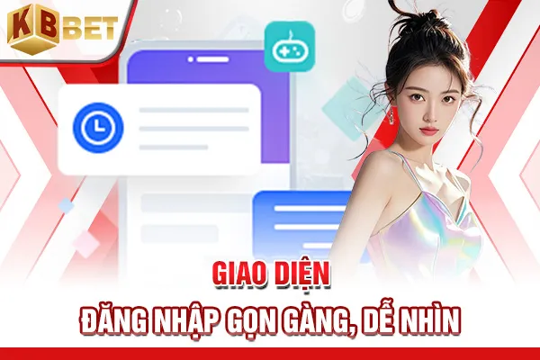 Giao diện đăng nhập gọn gàng, dễ nhìn